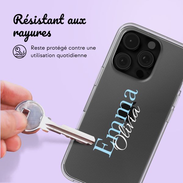 Coque personnalisée avec un nom iPhone 16 Pro Max - Transparent