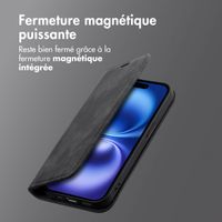 imoshion Étui de téléphone portefeuille Slim Apple iPhone 17 - Noir