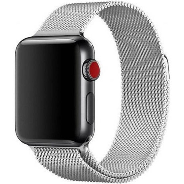 WiWu Bracelet milanais Apple Watch Series 1 á 10 / SE / Ultra (2) (44/45/46/49 mm) - Argent