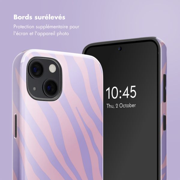 Selencia Coque arrière Vivid avec MagSafe Apple iPhone 13 - Zebra Light Pink Lilac