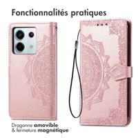 imoshion Etui de télephone Mandala Xiaomi Redmi Note 13 Pro (5G) / Poco X6 - Rose Doré