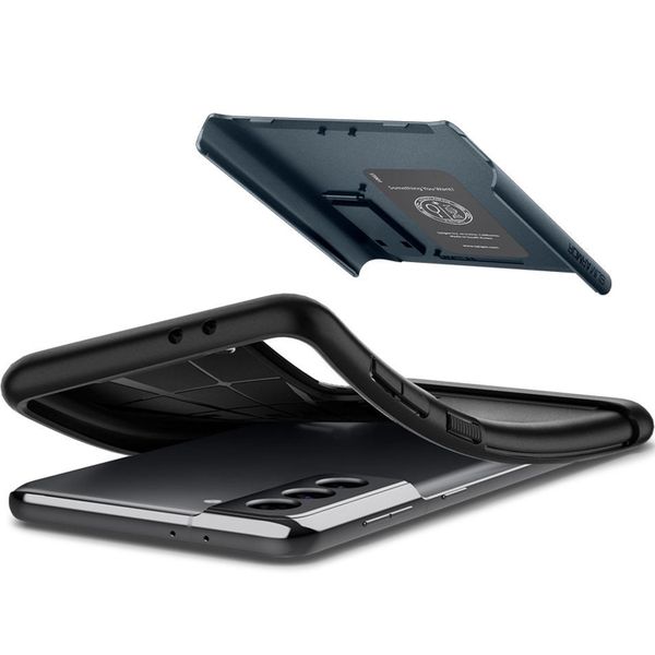 Spigen Coque Slim Armor CS Samsung Galaxy S21 - Metal Slate