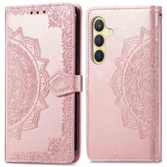 imoshion Etui de téléphone portefeuille Mandala Samsung Galaxy S24 - Rose Dorée