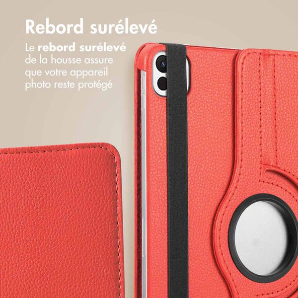 imoshion Coque tablette rotatif à 360° Apple iPad Air 11 pouces (2026) M4 / (2025) M3 / (2024) M2 / Air 5 (2022) / Air 4 (2020) / Pro 11 (2018/2020) - Rouge