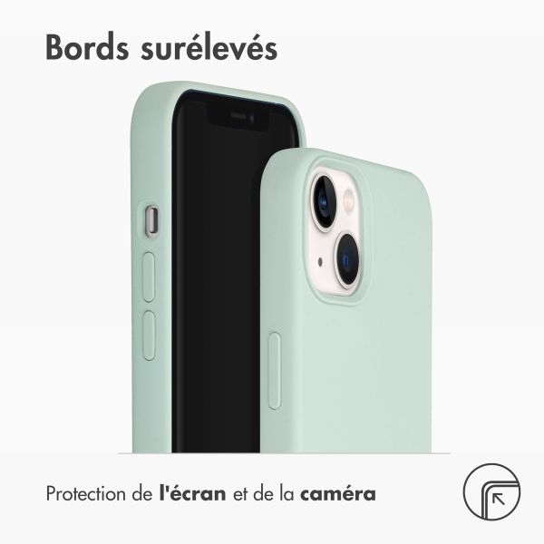 Accezz Coque Liquid Silicone Apple iPhone 14 / 13 - Sky Blue