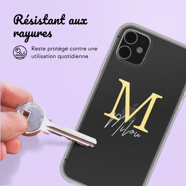 Coque personnalisée avec une lettre iPhone 11 - Transparent