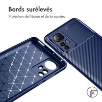 imoshion Coque silicone Carbon Xiaomi 12 / 12X - Bleu