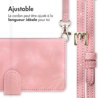 imoshion Etui de téléphone portefeuille avec cordon Samsung Galaxy S21 FE - Rose