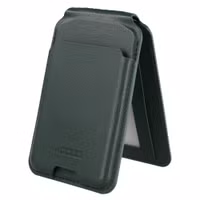 Accezz Portefeuille en cuir magnétique avec support - Compatible avec Apple Find My - Cedar Green