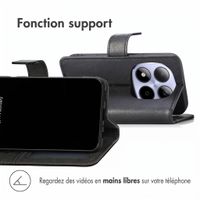 imoshion Étui de télephone portefeuille de luxe Xiaomi Redmi Note 15 Pro (4G) - Noir
