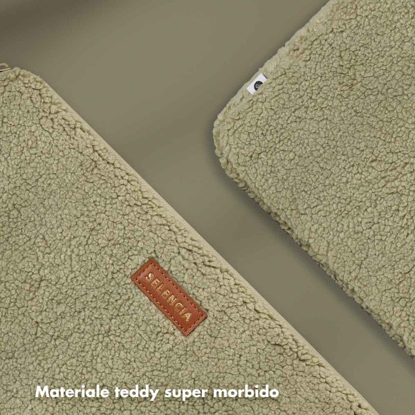 Selencia Pochette ordinateur Teddy 13-14 pouces - Sage Green