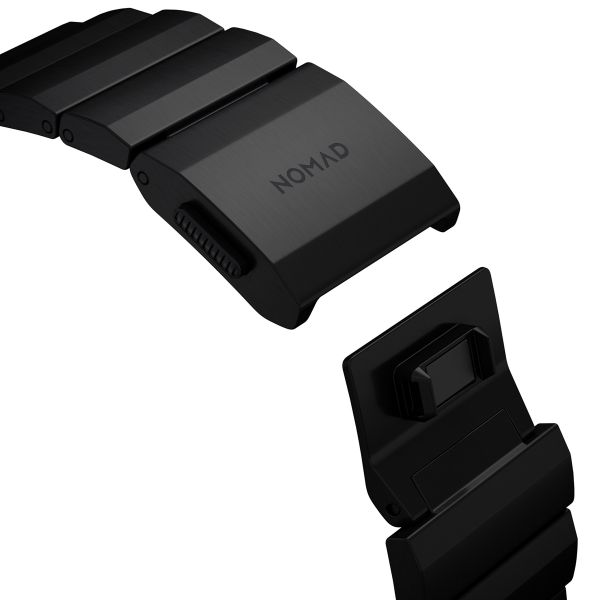 Nomad Bracelet à maillons en titane Apple Watch Series 1 t/m 11 / SE / Ultra (44/45/46/49 mm) - Noir
