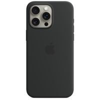 Apple Coque en silicone MagSafe Apple iPhone 15 Pro Max - Black