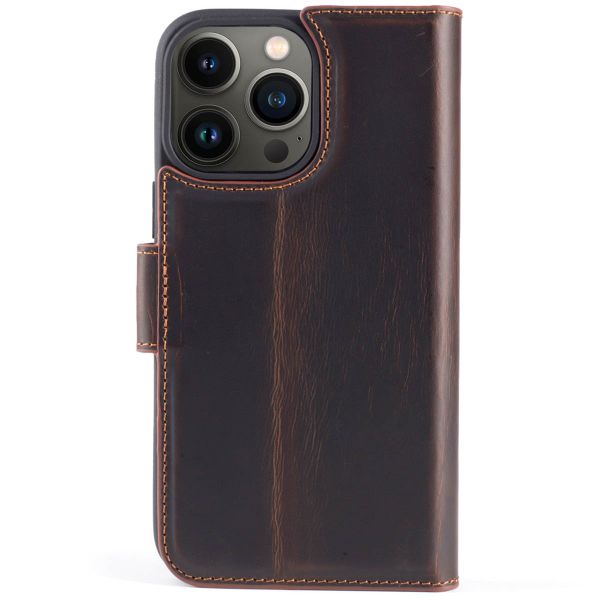 Wachikopa Étui de téléphone portefeuille Magic 2-in-1 iPhone 15 Pro - Dark Brown