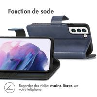 imoshion Étui de téléphone portefeuille Luxe Samsung Galaxy S22 Plus - Bleu foncé