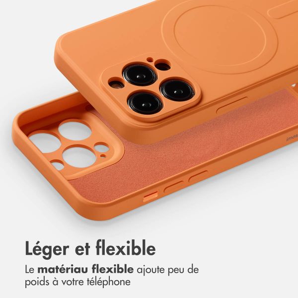 imoshion Coque Couleur avec MagSafe Apple iPhone 14 Pro - Neon Orange