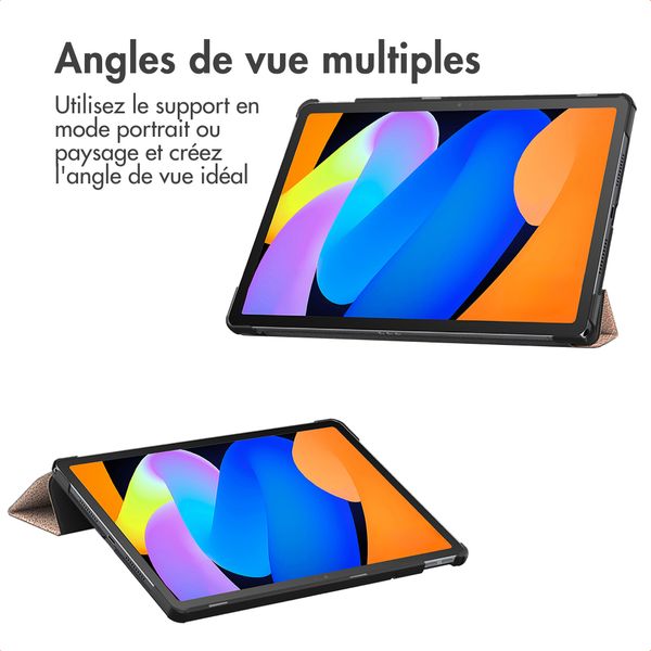 imoshion Coque tablette Trifold Lenovo Idea Tab - Rose Gold