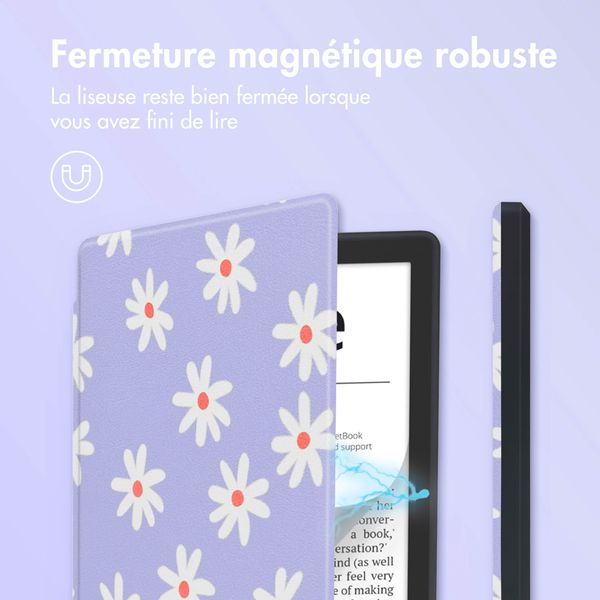 imoshion Design Slim Hard Case Sleepcover Pocketbook Verse / Verse Pro / Verse Pro Color / Vivlio Light / Light HD - Flowers Distance
