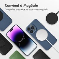 imoshion Coque Couleur avec MagSafe Apple iPhone 14 Pro Max - Bleu foncé