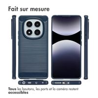 imoshion Coque Brushed Xiaomi Redmi Note 14 Pro (4G) - Bleu foncé