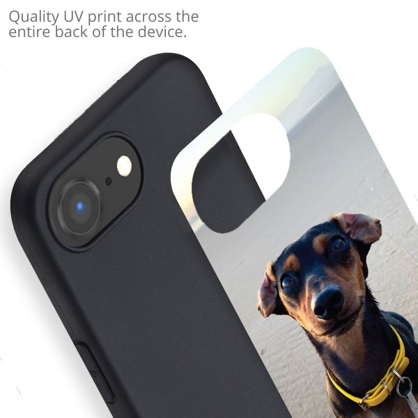 Concevez votre propre coque en gel Apple iPhone 16e - Noir