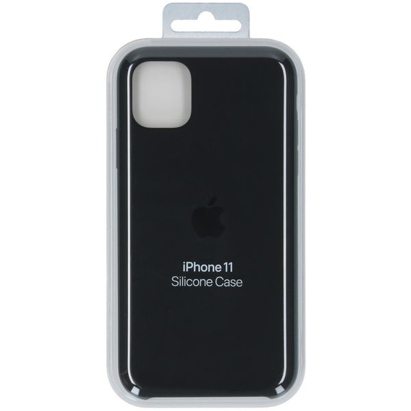 Apple Coque en silicone Apple iPhone 11 - Noir