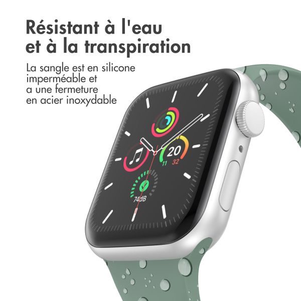 imoshion Bracelet en silicone⁺ Apple Watch Series 1 t/m 11 / SE / Ultra (44/45/46/49 mm) - Taille M/L - Pine