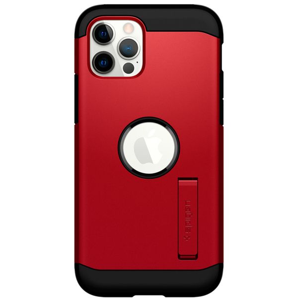 Spigen Coque Tough Armor iPhone 12 (Pro) - Rouge