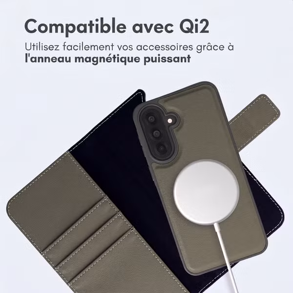 imoshion Étui portefeuille luxe 2-en-1 amovible Samsung Galaxy A37 (5G) - Vert