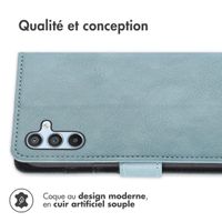 imoshion Etui de téléphone portefeuille Luxe Samsung Galaxy A34 (5G) - Bleu clair