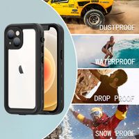 Redpepper Coque imperméable Dot Plus iPhone 13 Mini - Noir