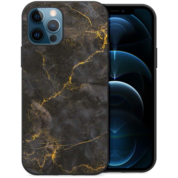 imoshion Coque Design Apple iPhone 12 (Pro) - Black Marble