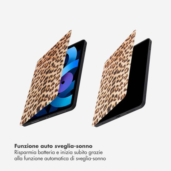 Selencia Coque tablette Vivid Apple iPad Air 11 pouces (2026) M4 / (2025) M3 / (2024) M2 / Air 5 (2022) / Air 4 (2020) - Wild Leo