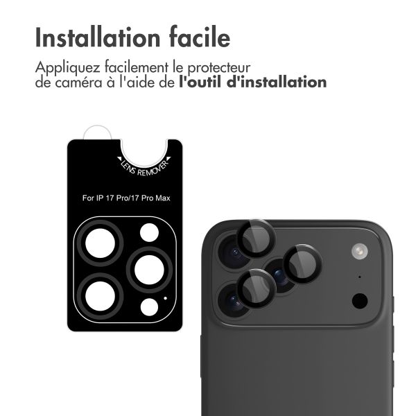 imoshion Protection d'objectif d'appareil photo (pack de 2) Apple iPhone 17 Pro / 17 Pro Max - Noir