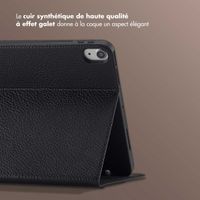 Selencia Coque tablette Riva Apple iPad Air 11 pouces (2025) M3 / (2024) M2 / Air 5 (2022) / Air 4 (2020) - Noir