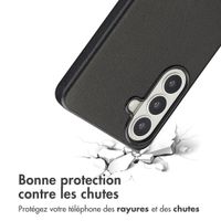 Accezz Coque arrière en cuir avec MagSafe Samsung Galaxy S26 Plus - Onyx Black