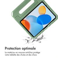 imoshion Coque kidsproof avec poupées amovibles Apple iPad 11 (2025) 11 pouces A16 / iPad 10 (2022) 10.9 pouces - Olive Green