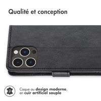 imoshion Étui de téléphone portefeuille Luxe iPhone 14 Pro - Noir