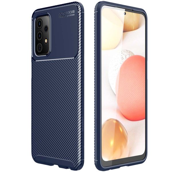 imoshion Coque silicone Carbon Samsung Galaxy A52(s) (5G/4G) - Bleu