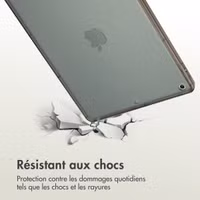 Accezz Coque Frosted Apple iPad 9 (2021) 10.2 pouces / iPad 8 (2020) 10.2 pouces / iPad 7 (2019) 10.2 pouces - Noir