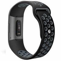 imoshion Bracelet sportif en silicone Fitbit Charge 3 / 4 - Noir