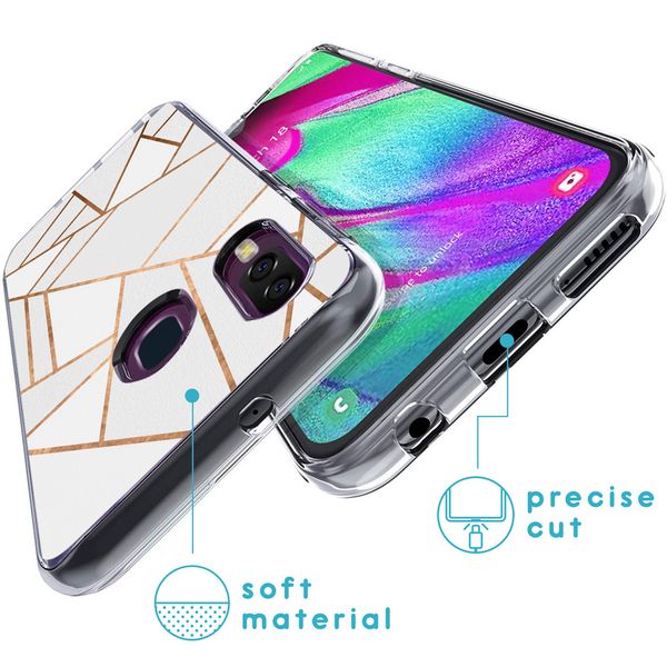 imoshion Coque Design Samsung Galaxy A40 - White Graphic