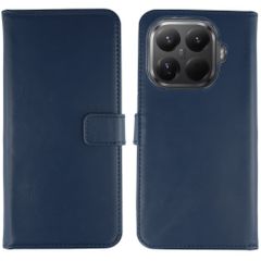 Selencia Étui portefeuille en cuir véritable Xiaomi 15T Pro - Bleu foncé