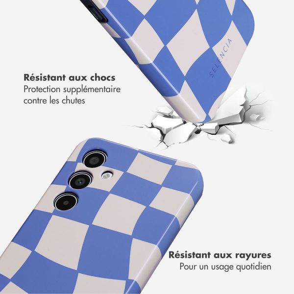 Selencia Coque arrière Vivid Samsung Galaxy A35 - Groovy Sapphire Blue