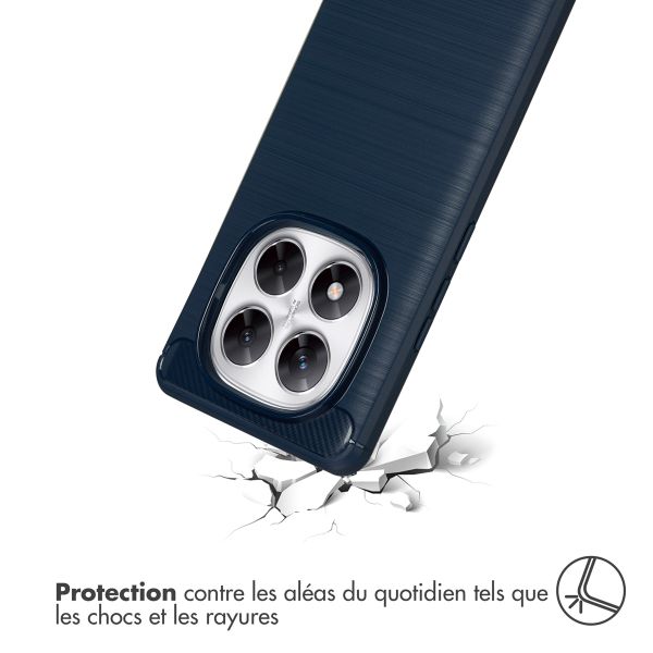 imoshion Coque Brushed Xiaomi Poco X7 - Bleu foncé