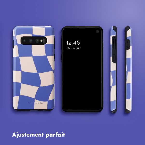 Selencia Coque arrière Vivid Tough Samsung Galaxy S10 - Groovy Sapphire Blue