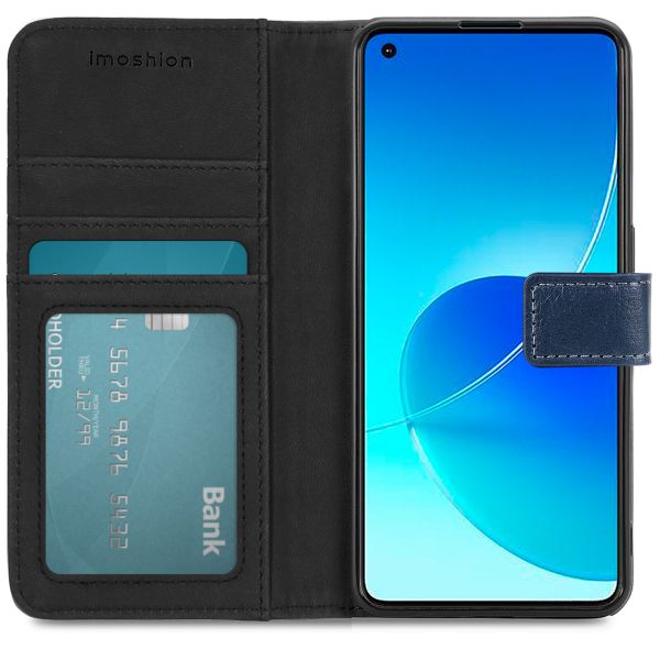 imoshion Étui de téléphone portefeuille Luxe Oppo Reno 6 5G - Bleu foncé