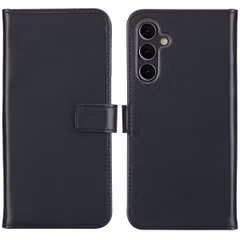 Selencia Étui portefeuille en cuir véritable Samsung Galaxy A16 - Noir