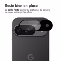 imoshion Protection Caméra en verre trempé 2 Pack Google Pixel 9 - Noir
