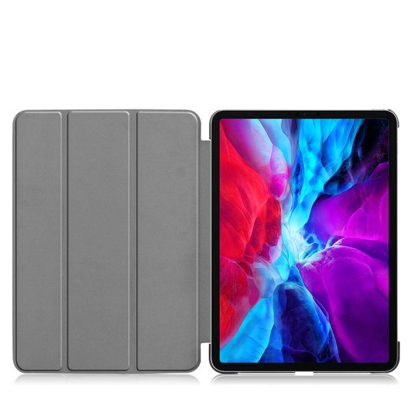imoshion Coque tablette Trifold Apple iPad Pro 12.9 (2020) / iPad Pro 12.9 (2018) - Bleu foncé